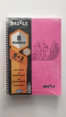 a4 boy 6+2 ayraçlı defter dersane defteri (6 kareli 2 çizgili )240 yaprak dazzle - 4