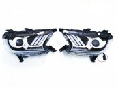 FORD RANGER T7 2015-2019 MUSTANG TİPİ MERCEKLİ FAR BEYAZ - 1