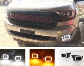 Ford Ranger Sis Lambası çerçevesi  Ledli Sinyalli 2019 - 2021 T8 Uyumlu thumbnail 1