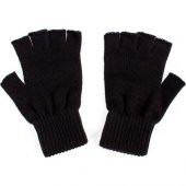 Tudors Siyah Parmaksız Erkek Eldiven - 2