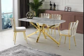 Çapraz High Gloss Yemek Masası 90*160 cm - 3