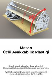 Mesan Ayakkabılık 3Lü Plastik Beyaz (Sağ-Sol) (0024) - 8
