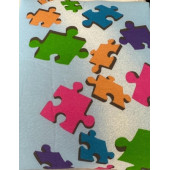 GERCELLA 3D PUZZLE ISIYA DAYANIKLI ÜTÜ MASASI KILIFI ÖRTÜSÜ BEZİ - 2