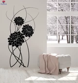 Oturma Odası, Yatak Odası Duvar Sticker Sanat Güzel Buket Çiçekler Doğa Çıkartmalar Benzersiz Hediyelik thumbnail 1