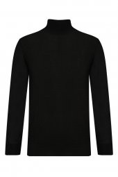 Desenli Balıkçı Yaka Erkek Triko Kazak - 1