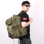 42 lt Haki Taktik Outdoor Sırt Çantası - 4