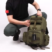 42 lt Haki Taktik Outdoor Sırt Çantası - 5