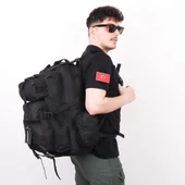 42 lt Siyah Taktik Outdoor Sırt Çantası - 4