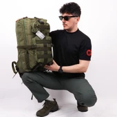 65 lt Haki Outdoor Sırt Çantası - 6