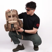 42 lt Jandarma Kamuflaj  Taktik Outdoor Sırt Çantası - 16