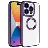 iPhone 15 Pro Kılıf Kamera Korumalı Logo Gösteren Omega Kapak - 8