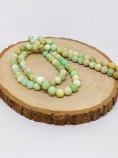Yeşil Opal Taşı Kolye 8mm (Sabit Klipsli) - 3