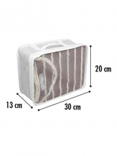 Valiz İçi 6lı Düzenleyici Yeni Doğan Organizer Set Gri Çizgili - 1