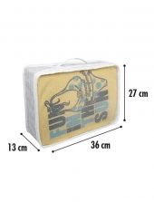 Valiz İçi 6lı Düzenleyici Yeni Doğan Organizer Set Gri Çizgili - 3