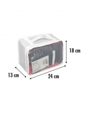 Valiz İçi 6lı Düzenleyici Yeni Doğan Organizer Set Gri Çizgili - 4