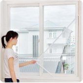 GreenLeaves Çift Kanat Cırtlı Sineklik Pencere Seti 150x130 cm - 3