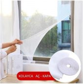 GreenLeaves Çift Kanat Cırtlı Sineklik Pencere Seti 150x130 cm - 5