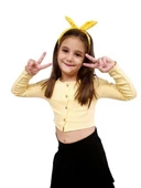 Kız Çocuk Crop Hırka - 2