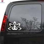 Oto Araba Sticker Çıkartma Lotus Pose Çiçek Budizm Yoga Kamyon Dizüstü Pencere 8.1 by 5 Benzersiz Hediyelik - 1