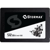 Stormax 512GB SSD 2,5" Sataııı 550-530MB/S Black SER-SMX-SSD30BLCK/512G - 2