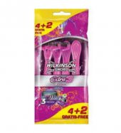 Wılkınson Sword Extra3 Beauty Kadın Tıraş Bıçağı 4+2 Li Poşet - 1