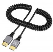 Hdmi Spiral Yaylı Uzayabilen FullHd 4k 60Hz Uhd Kablo (0.5-2 Metre) - 1