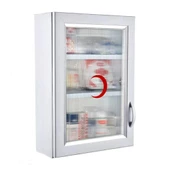 Ecza Dolabı İçi Dolu İlk Yardım İçerikli PVC 50x35x16 CM 159 - 1