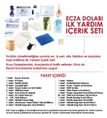 Çelik Ayna Çift Kapaklı Büyük Ecza Dolabı İçi Dolu Full Paket 846 - 3