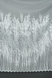 SELVİ GÖBEKLİ MODEL KIRIK BEYAZ RENK TEK KANAT Hazır Dikilmiş Pileli Fon Perde 300*260 Cm thumbnail 5