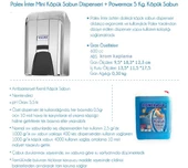 Palex Krom İnter Mini Köpük Sabun Dispenseri + Powermax 5 KG Köpük Sabun-3452-D-K - 5