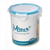 Moonstar Mlook Round 750ML Kilitli  Silindir Saklama Kabı ML-175 - 2