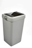 Motek 40 Litre Hassas Kapaklı Tek Gözlü Çöp Kovası - 3