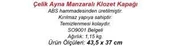 Çelik Ayna Manzaralı Klozet Kapağı - 12