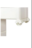 Motek Çok Amaçlı Tekerlekli Organizer Mutfak Banyo Rafı Beyaz SR-04 - 6