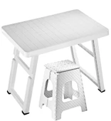 Portatif Plastik Katlanabilir Av Balık Kamp Piknik Masası Büyük thumbnail 4