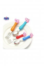 Kumik Peppa Pig Kaşık Çatal Kavrama Çocuk Seti, 4 Adet - 2