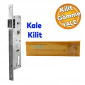 Kale Kapı PVC Kapı Gömme Kilit Gövde Wc Banyo Kilidi Gövdesi Silindirli 30 mm - 1