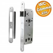Hok Kapı Ekstra Gömme Kilit Wc Banyo Kilidi Oval Köşeli ET-40M 40 mm - 1