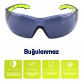 Bisiklet Koşu Güneş Gözlüğü Uv Korumalı Sporcu Bisikletçi Buğulanmaz Gözlük Füme Silikon Kulaklık - 3