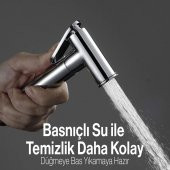 Dora Ara Musluk Filtreli Tuvalet Wc Banyo Klozet Bide Taharet Musluğu Bebek Hayvan Oto Yıkama Çeşme - 5