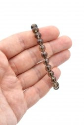 Hakiki Doğal A Kalite Siyah Azeztulit Taşı Bileklik 8 Mm thumbnail 3