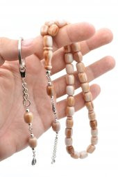 Özel Kutusunda Anahtarlıklı Kapsül Kesim Kahve Katalin Tesbih Seti - 2