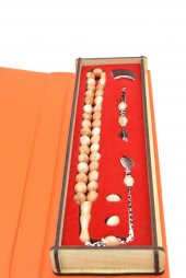 Özel Kutusunda Anahtarlıklı Beyzi Kesim Kahve Katalin Tesbih Seti - 3