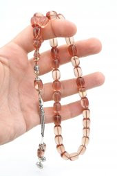 0.6 Şeffaf Delim Kapsül Kesim Bej Ateş Kehribar Tesbih thumbnail 4