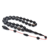 Ahmet Mstef Yapımı Beyzi Hareli Siyah Katalin Tesbih thumbnail 1