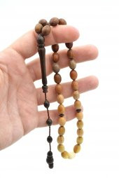 Usta İşi Sistemli Beyzi Kesim 17 Farklı Karışık Karma Ağaç Tesbih thumbnail 4