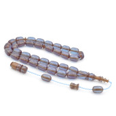 Usta İşi Sistemli Kapsül Kesim Koyu Mavi Katalin Tesbih thumbnail 1