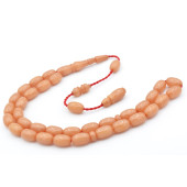 Usta İşi Sistemli Kapsül Kesim İri Boy Beyaz Katalin Tesbih thumbnail 2