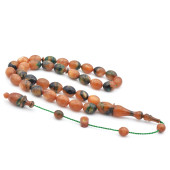 Ahmet Dağ İmzalı Colorist Sedefli Sıkma Kehribar Tesbih 007 thumbnail 1