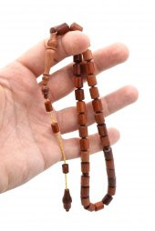 Usta İşi Sistemli Mevlevi İmameli Kapsül Kesim Kan Ağacı Tesbih thumbnail 3